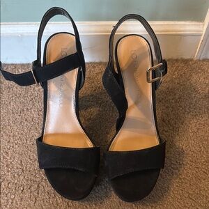 LC Lauren Conrad Black Women's Sandals